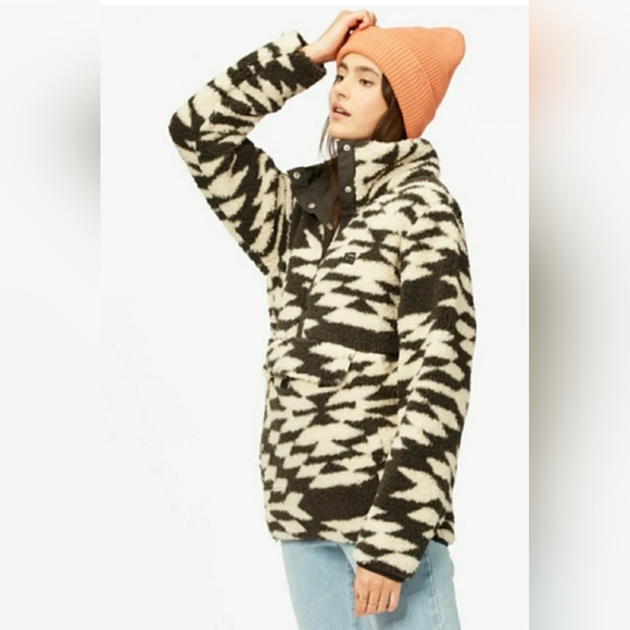 NWT BILLABONG ADVENTURE DIVISION SWITCHBACK SHERPA MOCK FLEECE PULLOVER - Picture 3 of 5